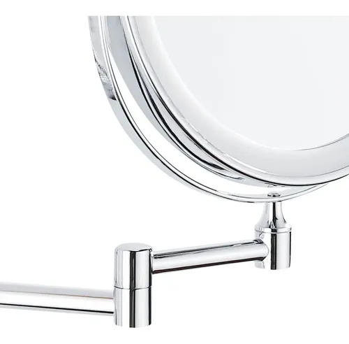 Espejo Extensible De Pared Doble Cara Luz Led Maquillaje X3