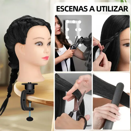 95% Cabello Real Humano Maniquí Maquillaje
