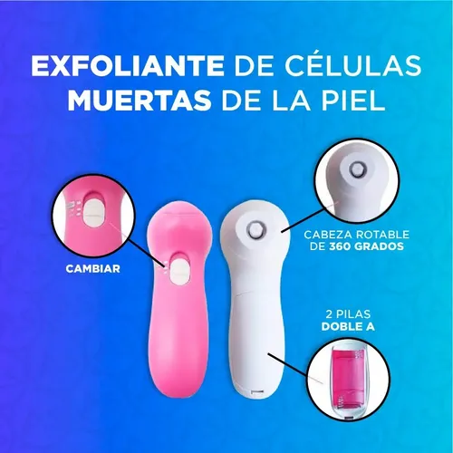 Cepillo Facial Limpiador Eléctrico Masajeador Rostro 5 En 1