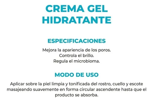 Crema Gel Hidratante Facial Anti Acne Dermaglos Control X 50