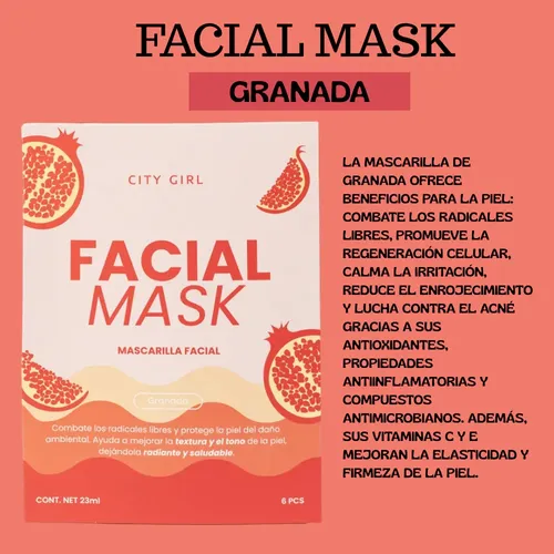 Box De Regalo Skincare City Girl Cuidado Facial Spa Relax