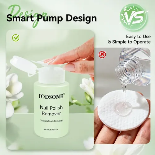 Removedor De Uñas Sin Acetona Jodsone 6.09 Fl Oz (con