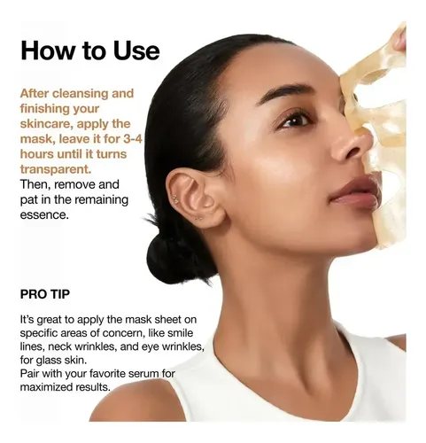 Mascarilla Facial Colágeno Y Ceramidas Arroz 70% Glow 38 Ml