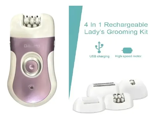 Depiladora Electrica Mujer 4 En 1 Zonas Intimas Recargable