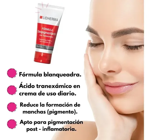 Crema Blanqueadora Fórmula Despigmentante Manchas Lidherma