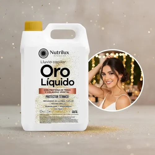 Oro Liquido Luxury X 5 Lts Brillo Suavidad Protector Térmico