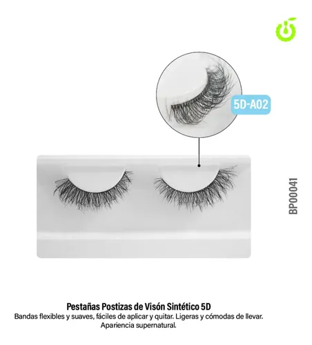 Tira Pestañas Postizas Volumen 5d Diseño Esponjoso