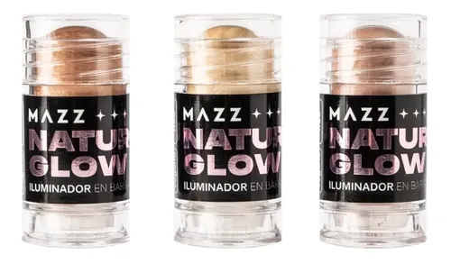 3 iluminadores En Barra Hidratantes duracion 8hs Mazz Make Up