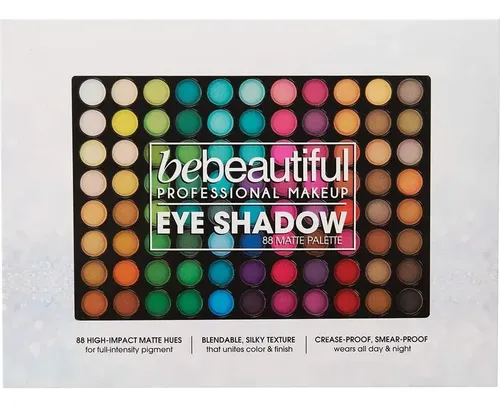Paleta De Sombras 88 Colores Bebeautiful Mate Profesional Multicolor