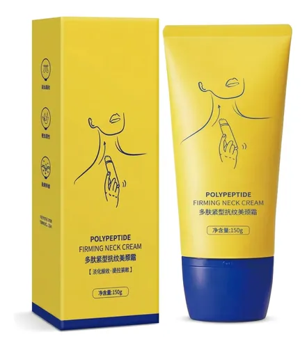 Neck Firming Cream With Roller, Smoothes Wrinkles And Fine