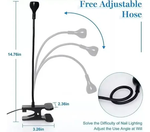 Cabina Uv Led Lampara De Secado De Uñas Flexible Soft Gel
