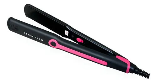 Planchita De Pelo 220v/240v Ceramica Negra Y Rosa Alientech