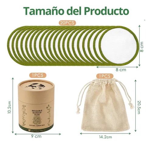 1k 4k 20p Almohadillas Algodón Desmaquillantes Pads