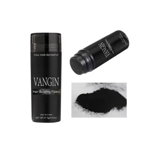 Fibras Capilares Vangin Castaño Claro Beauty Choice 27,5g Calvicie Grosor