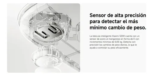 Balanza Inteligente Scale S200 Gris Capacidad 150 Kg Medición Precisa Y Sensibilidad De 50 Gramos.