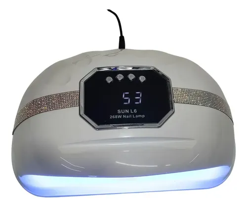Cabina de uñas de gel profesional Sun L6 de 268 W con 45 LED blancos
