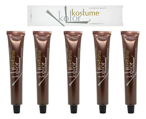 Pack X5 Tintura Kostume Kolor 60gr Coloración Peluquería