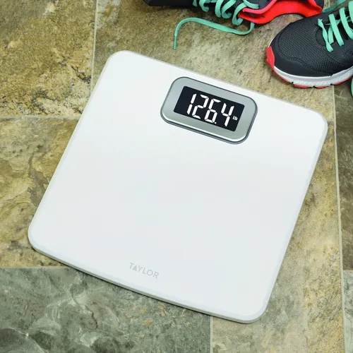 Balanza Digital Taylor De Alta Capacidad 180 Kg, Blanca