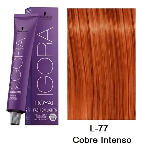 Tintura Igora Royal Fashion Lights X60g Schwarzkopf Tono L77