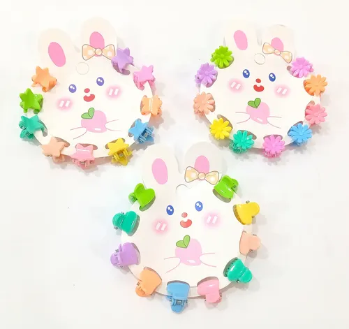Pack X 3 Blisters Mini Broches Hebillas Pelo Surtido (30 U.)
