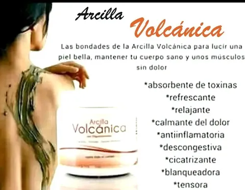 Arcilla Volcánica Calma Dolores Espalda Varices Piel Rostro