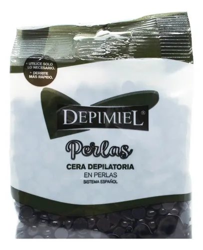 Depimiel Cera Depilatoria Perlas Negra Con Lama Negra 200gr