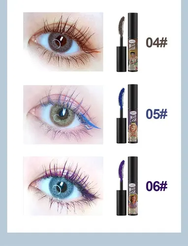Kit 6 Mascarillas Pestañas Multicolor Impermeable Volume