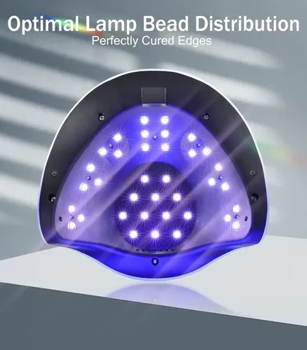 Lámpara Uv 120w Para Uñas Con Guantes Kit Profesional