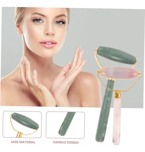 Rodillos Faciales Jade Portátiles Para Ojos Y Antiedad