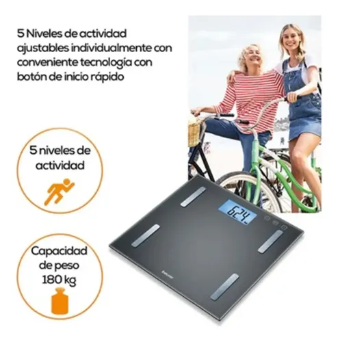 Balanza Digital De Diagnóstico Beurer Bf 180 Color Negro
