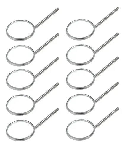 Hy Espejos Bucales De Aumento Profesional Acero Inox Pack 10