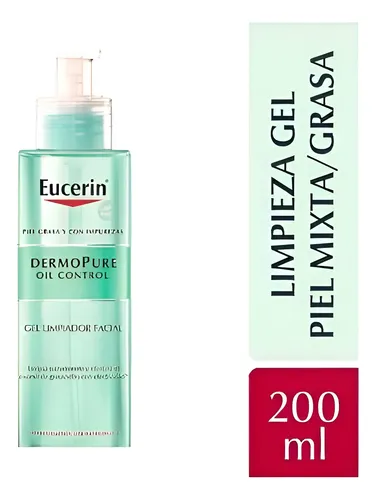 Eucerin Dermopure Oil Control Gel Limpiador X 200 Ml
