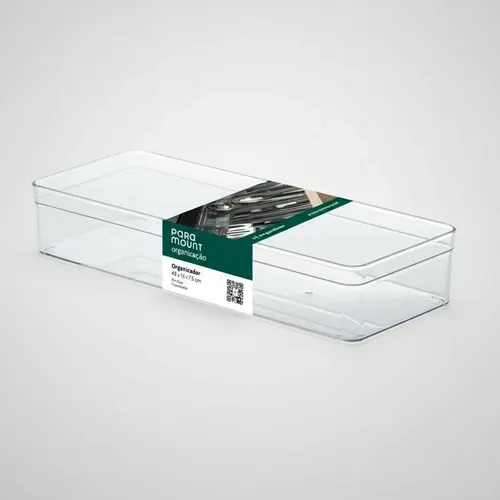 Organizador Modular Acrílico Maquillaje Cubiertos 40x15x7,5