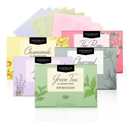5 Cajas De Papel Absorbente De Aceite, Portátiles Y