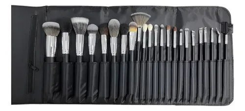 Set Brochas Maquillaje Glamory 23 Piezas Cerdas Naturales Sintéticas