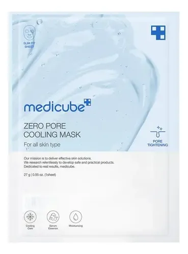Medicube Zero Pore Cooling Mask – Mascarilla Calmante 1 Pza Tipo De Piel Todo Tipo De Piel