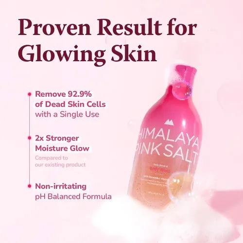 Exfoliante Y Gel De Baño Himalaya Pinksalt, 415 Ml