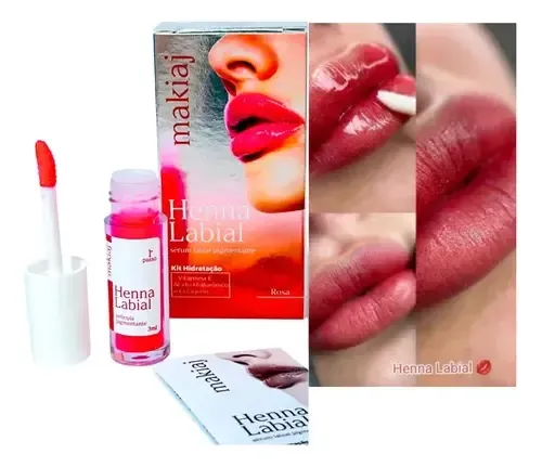 Henna Labial Makiaj Larga Duración Tinta Para Labios