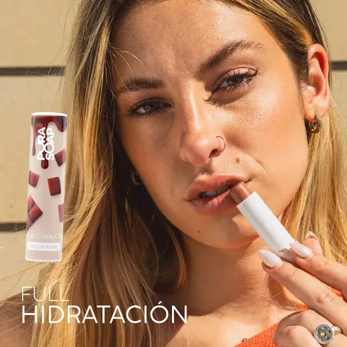 Bálsamo Labial Hidratante Color Nude Chocolate Pura Soap Fw