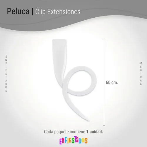 Extensiones Clip Pelo Cabello Lacio Mechas Colores Cotillon