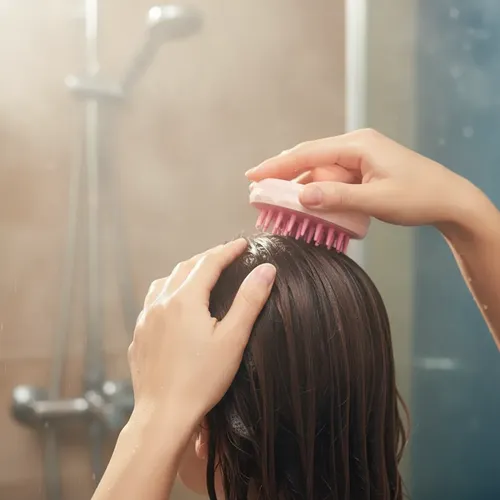 Cepillo Masajeador Capilar Redondo Masaje Cabello