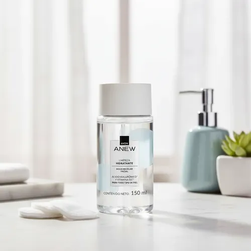 Avon Anew Agua Micelar Facial De Limpieza Hidratante 150ml