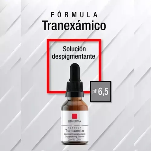Tranexámico Solución Despigmentante Blanqueadora Lidherma Momento de aplicación Noche Todo Tipo de piel