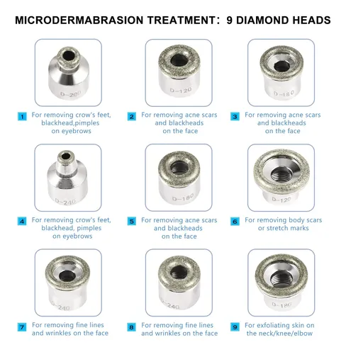 Máquina De Diamante Inalámbrica Blackhead Microdermabrasion