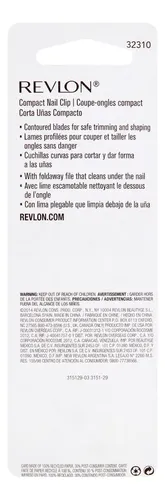 Cortauñas Revlon De Tamaño Compacto Con Lima Plegable