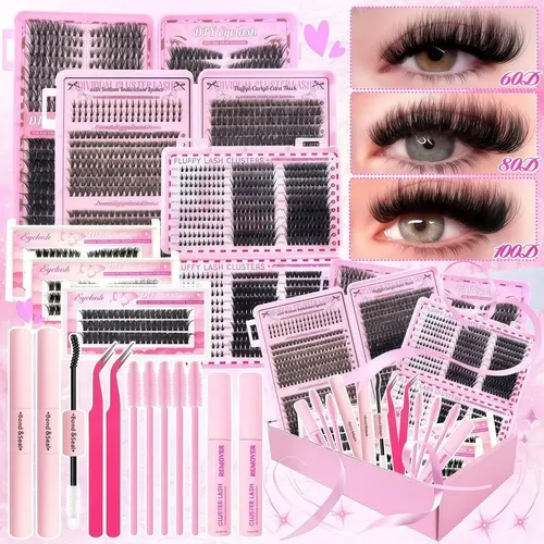 1985pcs Extensiones De Pestañas Postizas Individual 9-16mm [giftbox]