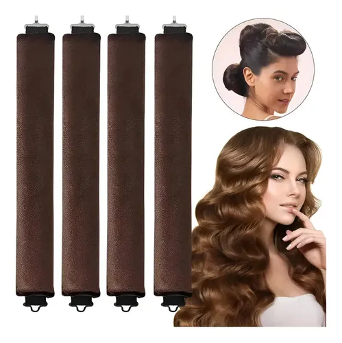 Jw 4pzs Rizador De Cabello Heatless Curls,rulos Para Xc