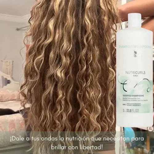 Shampoo Wella Rulos Nutricurls X1000 Nutricion Liviano Rizos