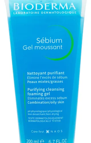Bioderma Sebium Gel Moussant Limpieza Facial Piel 200ml
