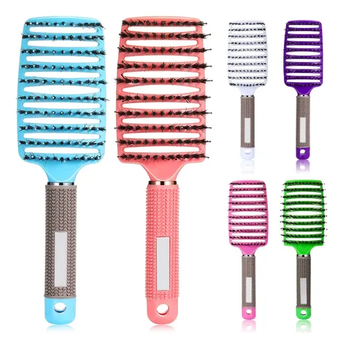 Cepillos Para El Cabello Cunhill Boar Bristle, Curvados Y Ve